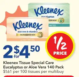 Ritchies Kleenex Tissue Special Care offer