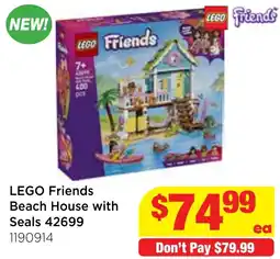 Mr Toys LEGO Friends Beach House with Seals offer
