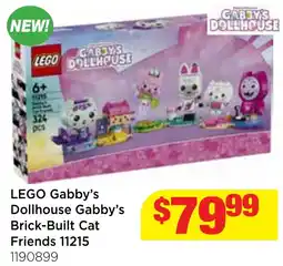 Mr Toys LEGO Gabby's Dollhouse Gabby's Brick-Built Cat Friends 11215 offer