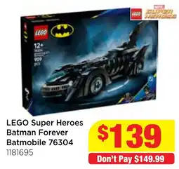 Mr Toys LEGO Super Heroes Batman Forever Batmobile 76304 offer