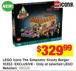 Mr Toys LEGO Icons The Simpsons: Krusty Burger offer