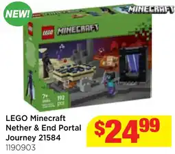 Mr Toys LEGO Minecraft Nether & End Portal Journey offer