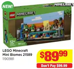Mr Toys LEGO Minecraft Mini Biomes offer