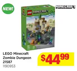 Mr Toys LEGO Minecraft Zombie Dungeon offer