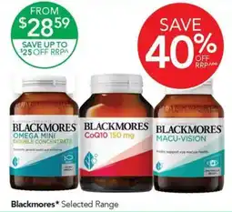 Terry White Blackmores Selected Range offer