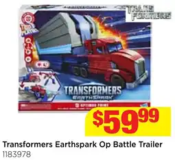 Mr Toys Transformers Earthspark Op Battle Trailer offer