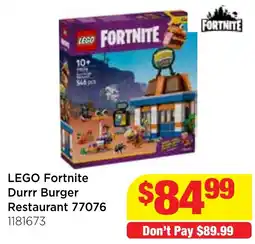 Mr Toys LEGO Fortnite Durrr Burger Restaurant offer