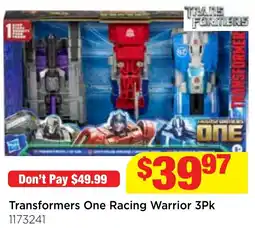 Mr Toys Transformers One Racing Warrior 3Pk offer