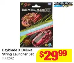 Mr Toys Beyblade X Deluxe String Launcher Set offer
