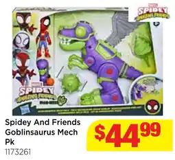 Mr Toys Spidey And Friends Goblinsaurus Mech Pk offer