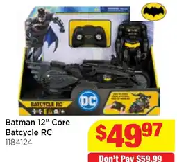 Mr Toys Batman 12" Core Batcycle RC offer
