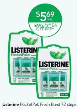 Terry White Listerine PocketPaks Fresh Burst offer