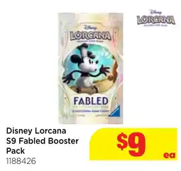 Mr Toys Disney Lorcana S9 Fabled Booster Pack offer