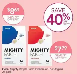 Terry White Hero. Mighty Pimple Patch Invisible or The Original offer