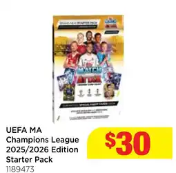 Mr Toys UEFA MA Champions League 2025/2026 Edition Starter Pack offer
