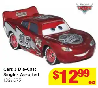 Mr Toys Cars 3 Die-Cast Singles Assorted offer