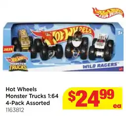 Mr Toys Hot Wheels Monster Trucks 1:64 Assorted offer