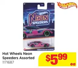 Mr Toys Hot Wheels Neon Speeders Assorted offer