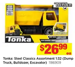 Mr Toys Tonka: Steel Classics Assortment 1:32 (Dump Truck, Bulldozer, Excavator) offer