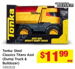 Mr Toys Tonka: Steel Classics Titans Asst (Dump Truck & Bulldozer) offer