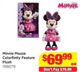 Mr Toys Minnie Mouse Colorfinity Feature Plush offer