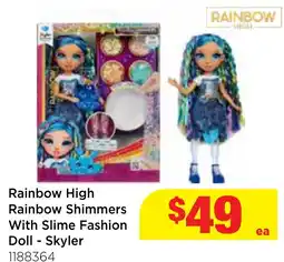 Mr Toys Rainbow High Rainbow Shimmers With Slime Fashion Doll - Skyler offer