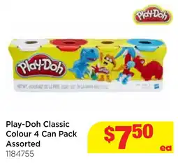 Mr Toys Play-Doh Classic Colour 4 Can Pack Assorted offer