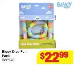 Mr Toys Bluey Dive Fun Pack offer