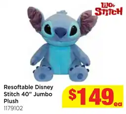 Mr Toys Resoftable Disney Stitch 40" Jumbo Plush offer