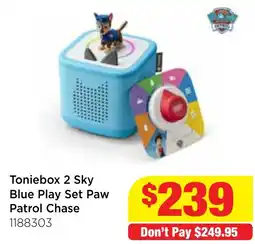 Mr Toys Toniebox 2 Sky Blue Play Set Paw Patrol Chase offer