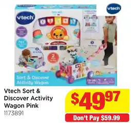 Mr Toys Vtech Sort & Discover Activity Wagon Pink offer