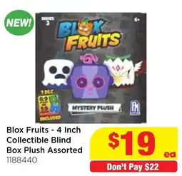 Mr Toys Blox Fruits - 4 Inch Collectible Blind Box Plush Assorted offer
