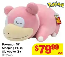 Mr Toys Pokemon Sleeping Plush Slowpoke offer