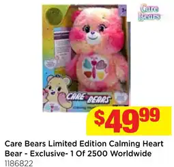 Mr Toys Care Bears Limited Edition Calming Heart Bear offer