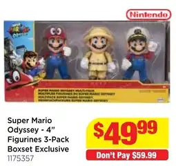 Mr Toys Nintendo Super Mario Odyssey 4" Figurines 3-Pack Boxset Exclusive offer
