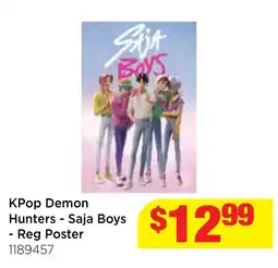 Mr Toys KPop Demon Hunters - Saja Boys - Reg Poster offer