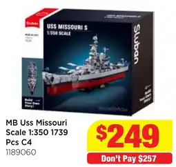 Mr Toys Sluban USS Missouri offer