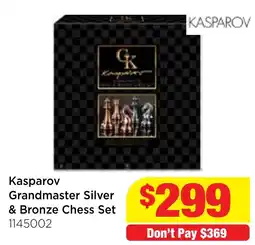 Mr Toys Kasparov Grandmaster Silver & Bronze Chess Set offer