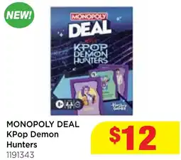 Mr Toys Monopoly Deal KPop Demon Hunters offer