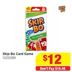 Mr Toys Skip-Bo Card Game offer