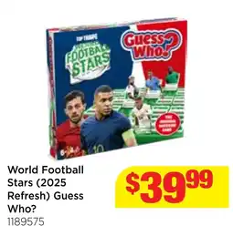 Mr Toys Guess Who? World Football Stars offer