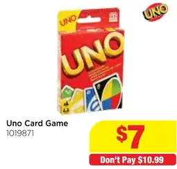 Mr Toys Uno Card Game offer
