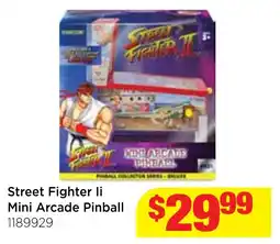 Mr Toys Street Fighter II Mini Arcade Pinball offer