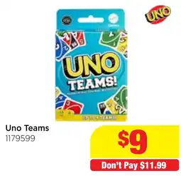 Mr Toys Uno Teams offer