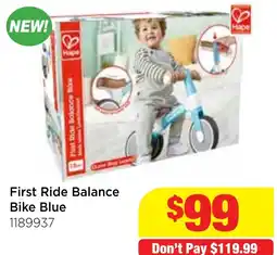 Mr Toys Hape First Ride Balance Bike Blue offer