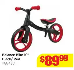 Mr Toys Balance Bike 10" Black/ Red offer