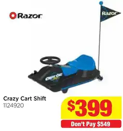 Mr Toys Razor Crazy Cart Shift offer