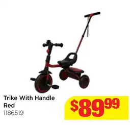 Mr Toys Trike With Handle Red offer