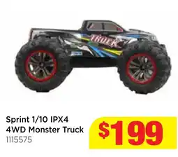 Mr Toys Sprint 1/10 IPX4 4WD Monster Truck offer