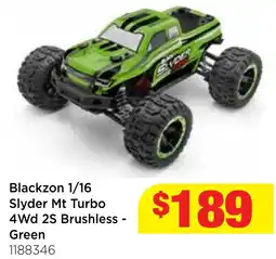 Mr Toys Blackzom 1/16 Slyder Mt Turbo 4Wd 2S Brushless - Green offer